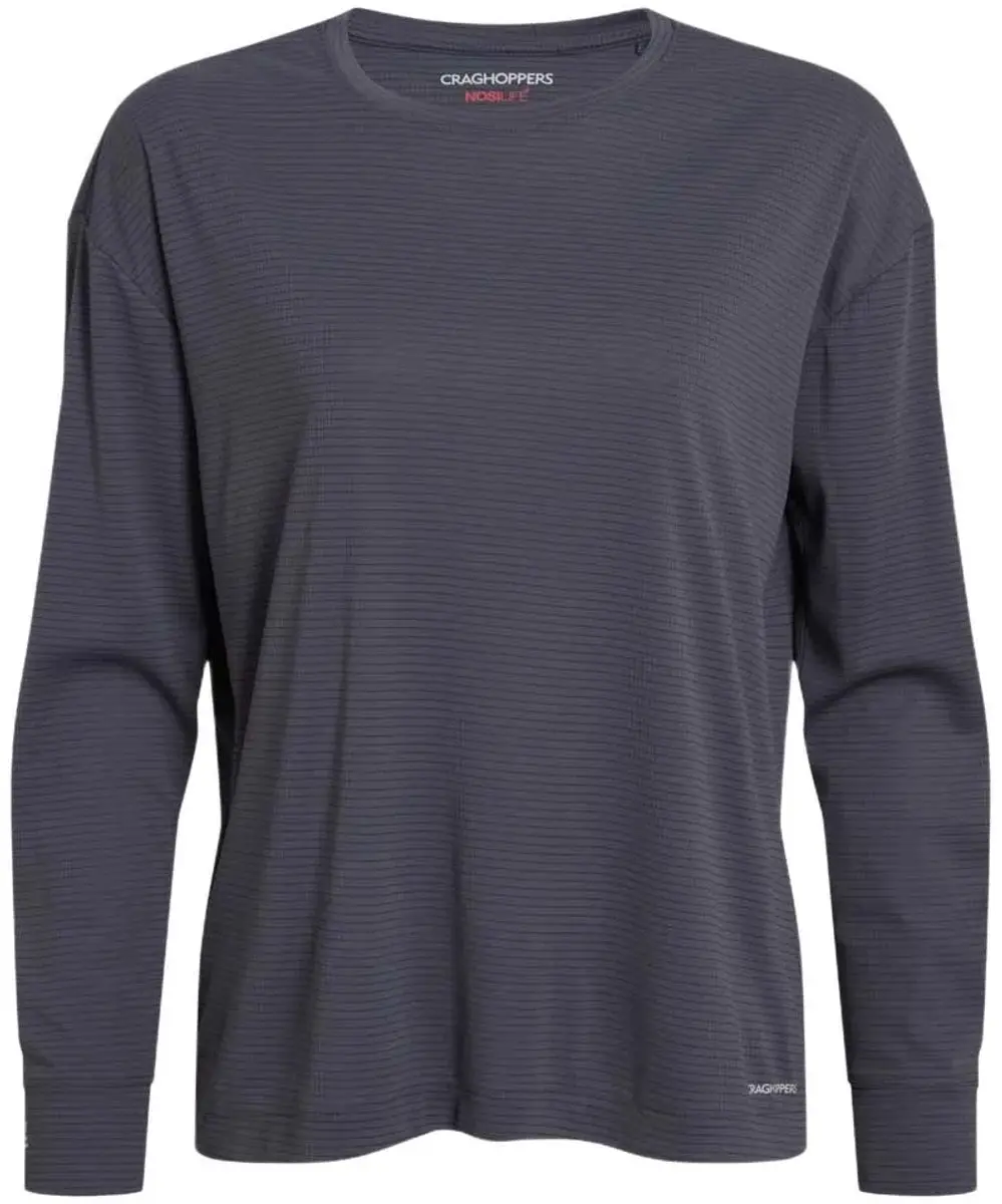 Craghoppers Nosilife Solar Shield+ T-shirt Met Lange Mouwen Grijs 34 Vrouw