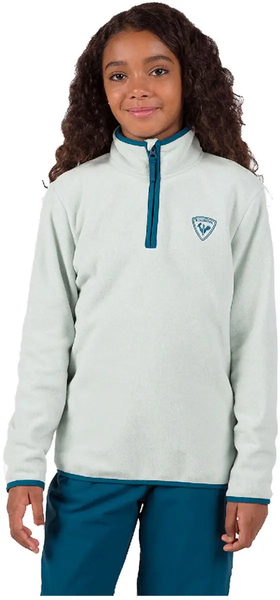 Rossignol Strawpile Fleece Met Halve Rits Blauw 12 Years Meisje