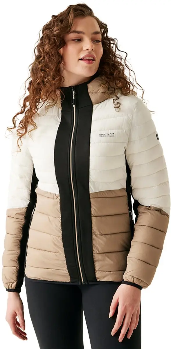 Regatta Leedre Hybrid Jas Beige,Wit 12 Vrouw