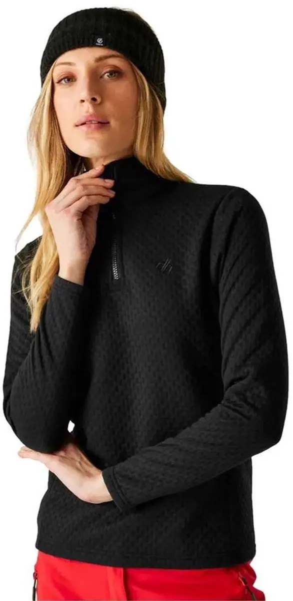 Dare2b Blindside Sweatshirt Met Halve Rits Zwart 36 Vrouw