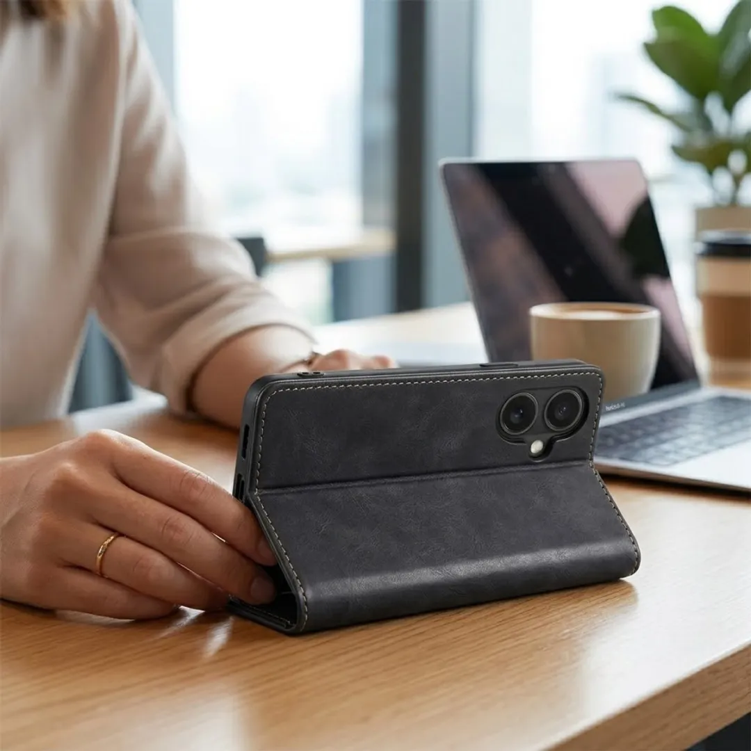 NUVEX iPhone 17 Wallet Hoesje - Zwart