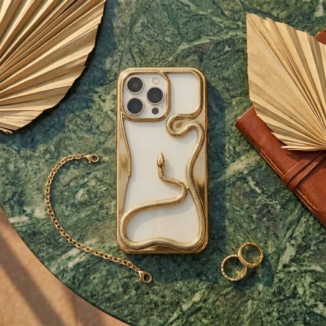 NUVEX iPhone 17 Pro Max Slanghoesje - Goudkleurig