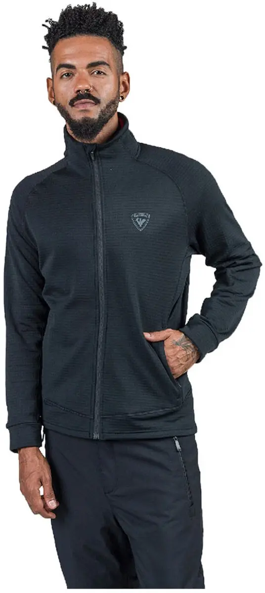 Rossignol Blackside Fleece Met Volledige Rits Zwart M Man