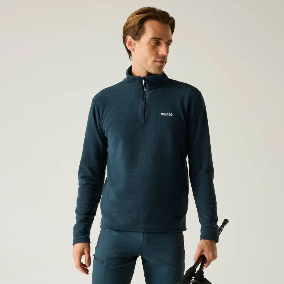 Thompson lichtgewicht fleece wandelvest met halve rits voor heren