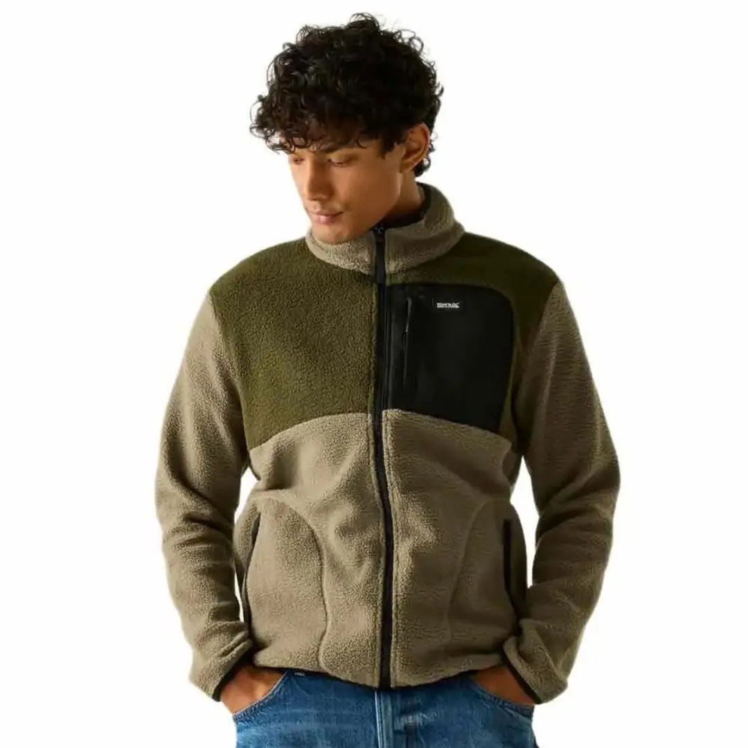 Regatta Frankie Borg Colour Block Fleece Met Volledige Rits Groen L Man