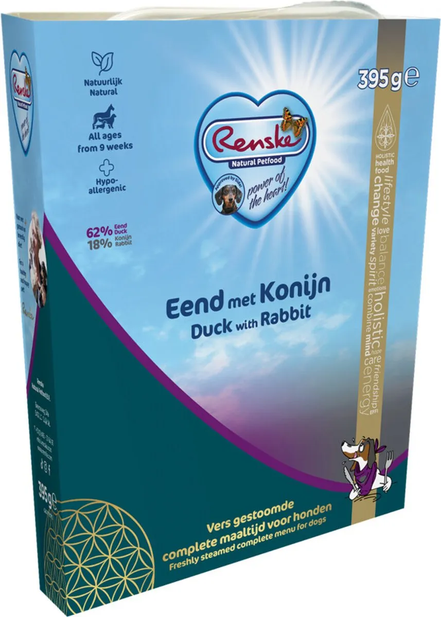 Renske Senior Hondenvoer Konijn Eend 395g