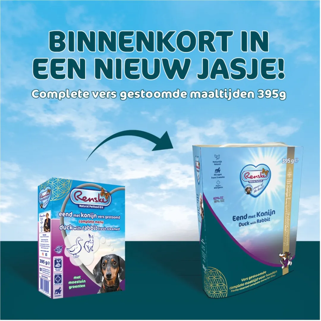 Renske Senior Hondenvoer Konijn Eend 395g