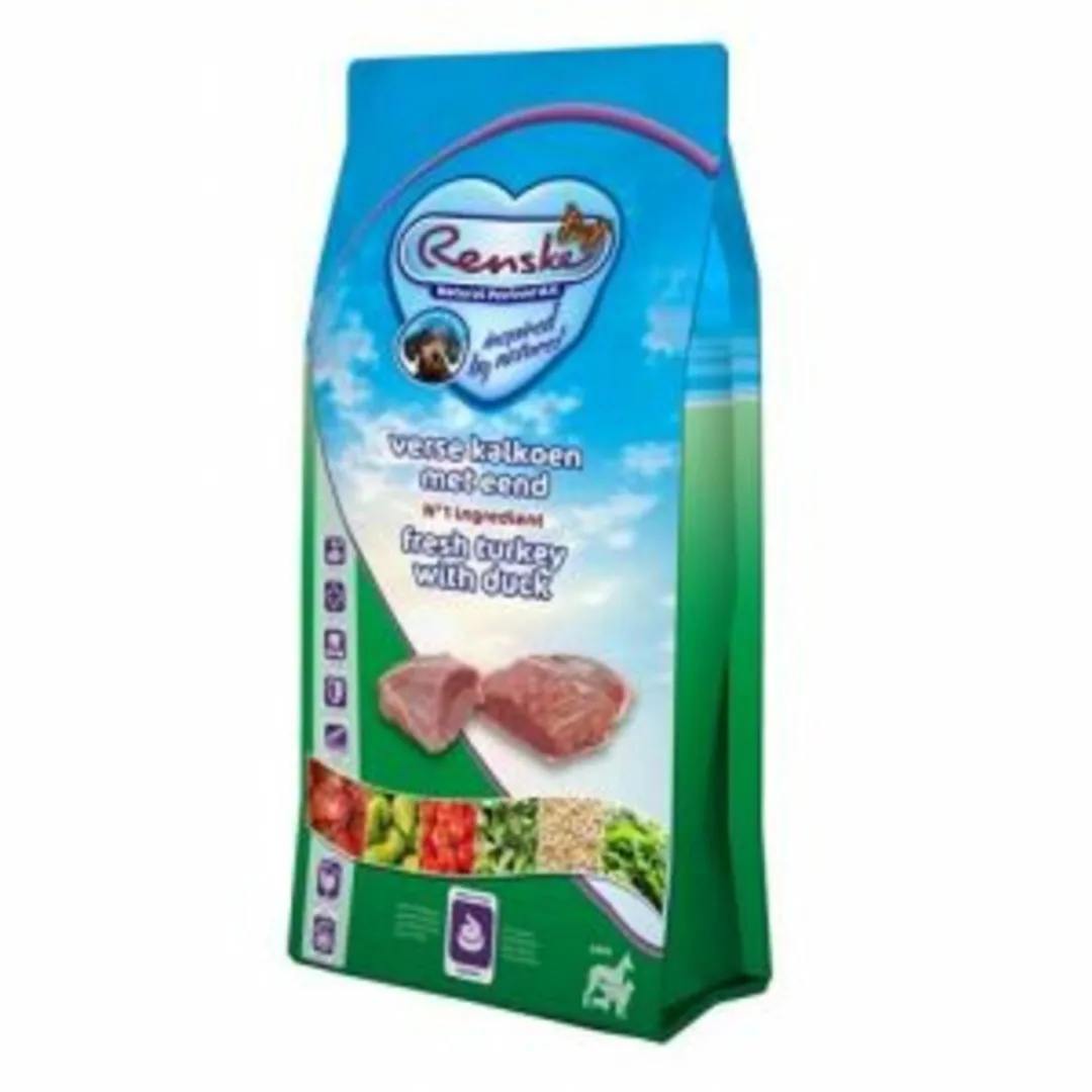 Renske Adult Kalkoen & Eend Hondenvoer - 8 kg - afbeelding 6 van 6