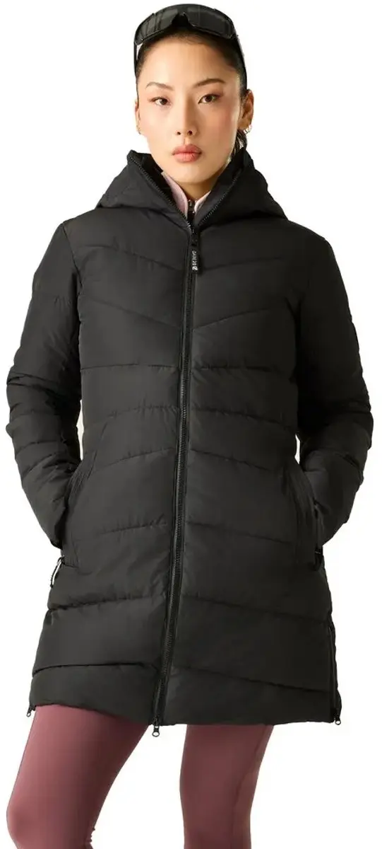 Dare2b Glacier Long Jas Zwart 36 Vrouw