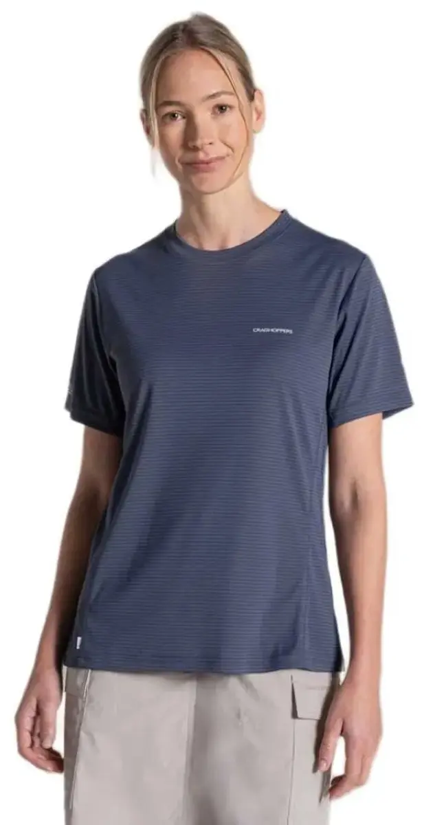 Craghoppers Nosilife Solar Shield+ T-shirt Met Korte Mouwen Blauw 42 Vrouw