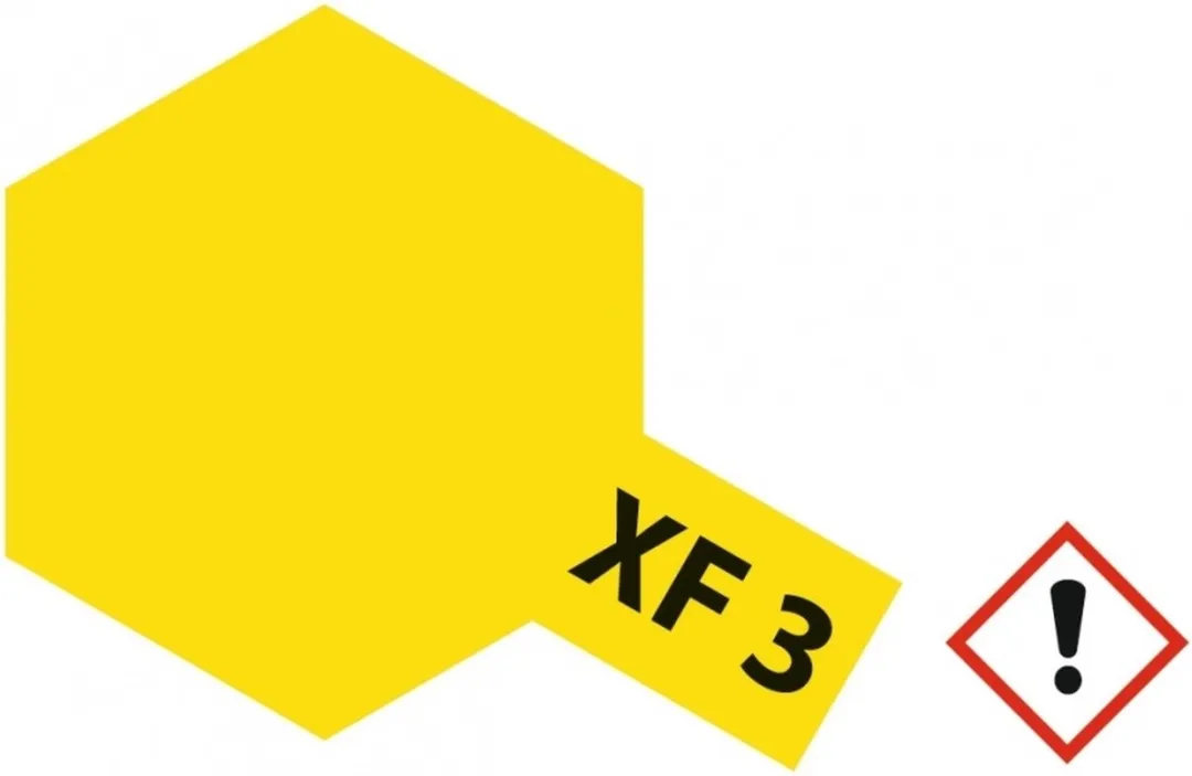 Tamiya Hobbyverf Acryl XF-3 Geel 23ml