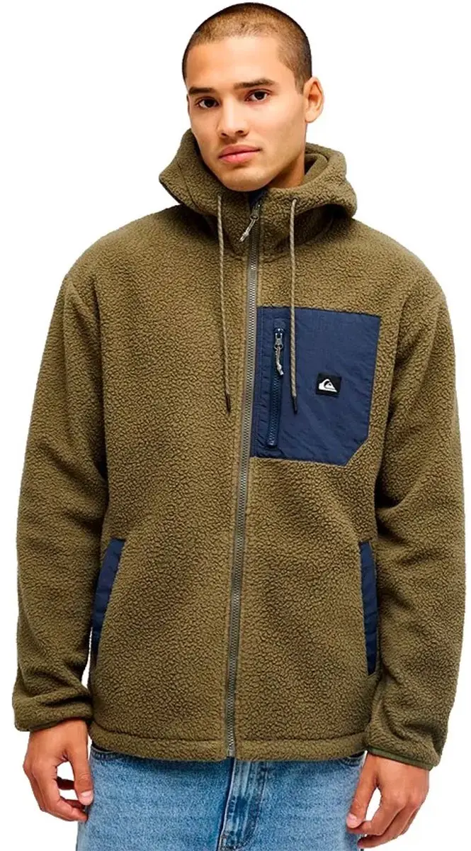 Quiksilver Clean Cost Fleece Groen S Man