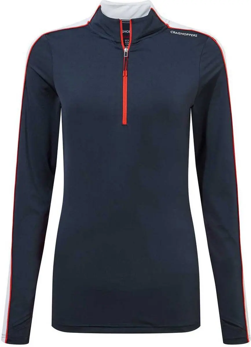 Craghoppers Nosilife Marcella Sweatshirt Met Halve Rits Blauw 20 Vrouw