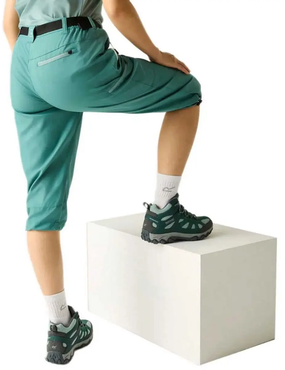 Regatta Xert Stretch Light 3/4-broek Groen 42 / Regular Vrouw - afbeelding 2 van 5