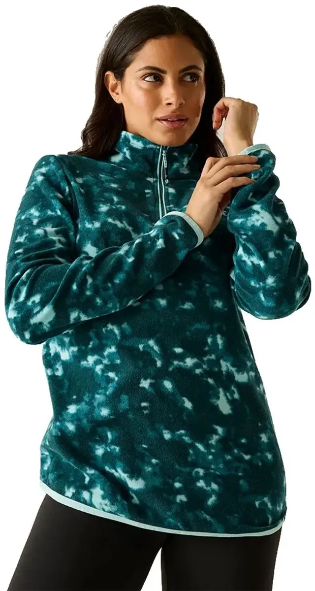 Regatta Margot Fleece Met Halve Rits Blauw 38 Vrouw
