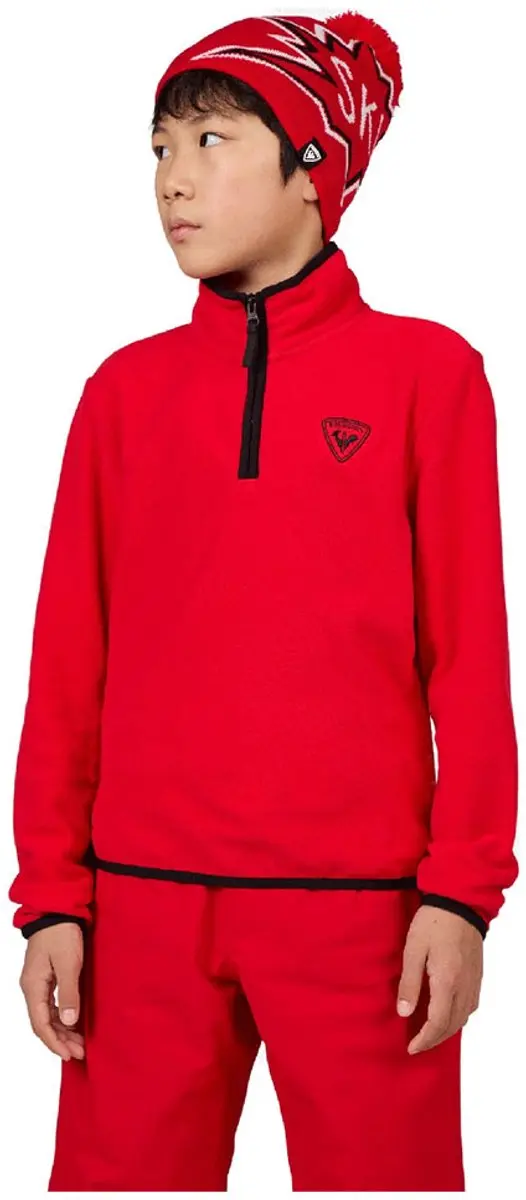 Rossignol Strawpile Fleece Met Halve Rits Rood 16 Years Jongen