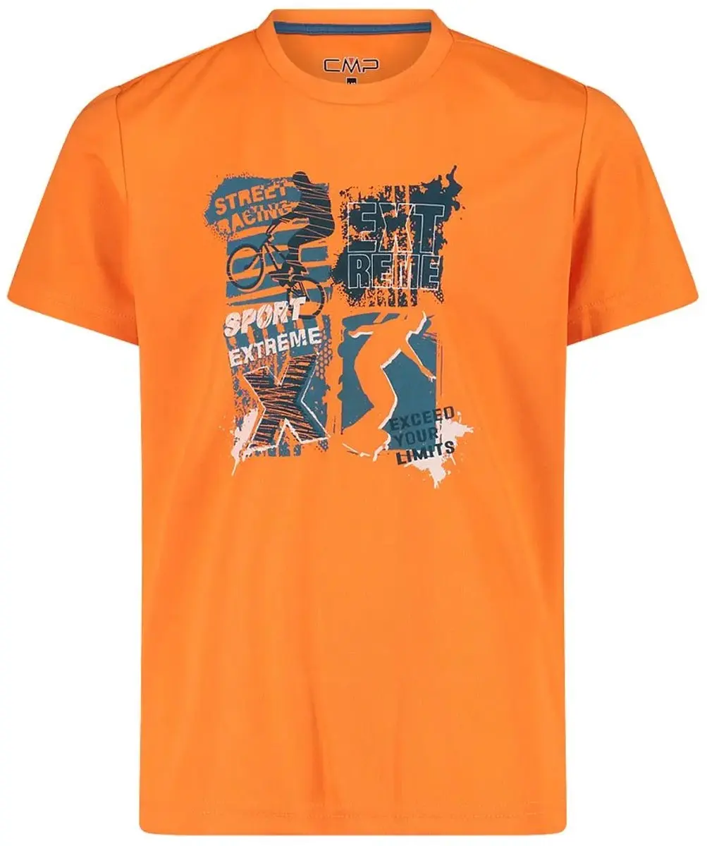 Cmp 38t6744 T-shirt Met Korte Mouwen Oranje 4 Years Kinderen