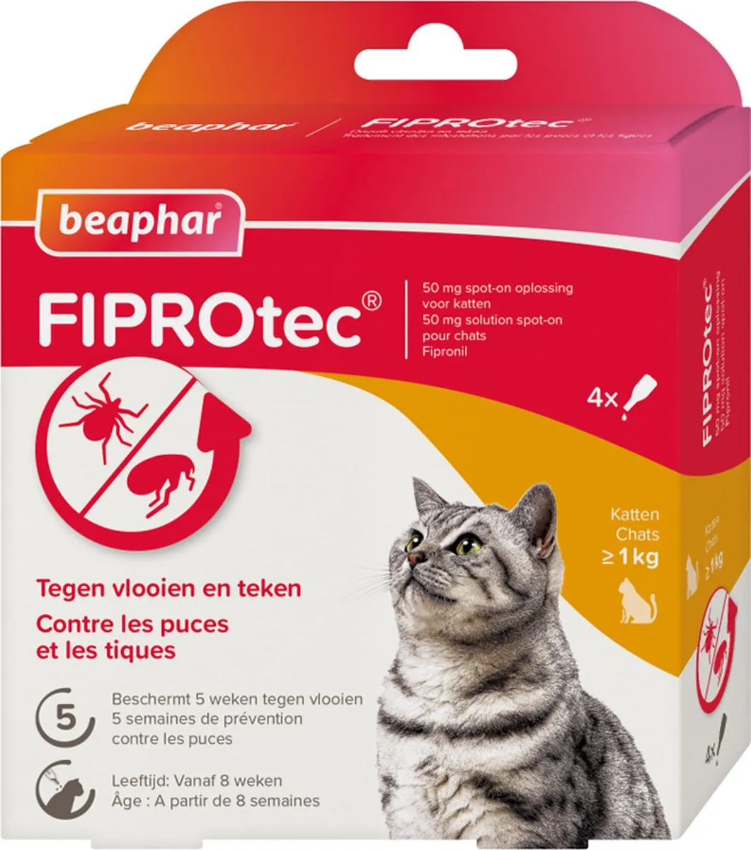 Beaphar Fiprotec Vlooiendruppels Kat
