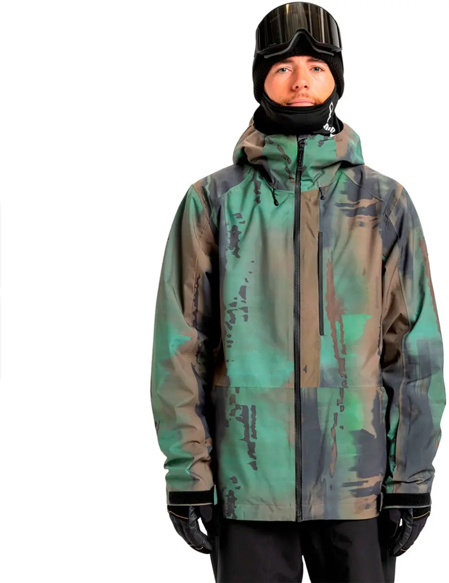 Quiksilver Muldrow 20k Jas Groen,Bruin S Man
