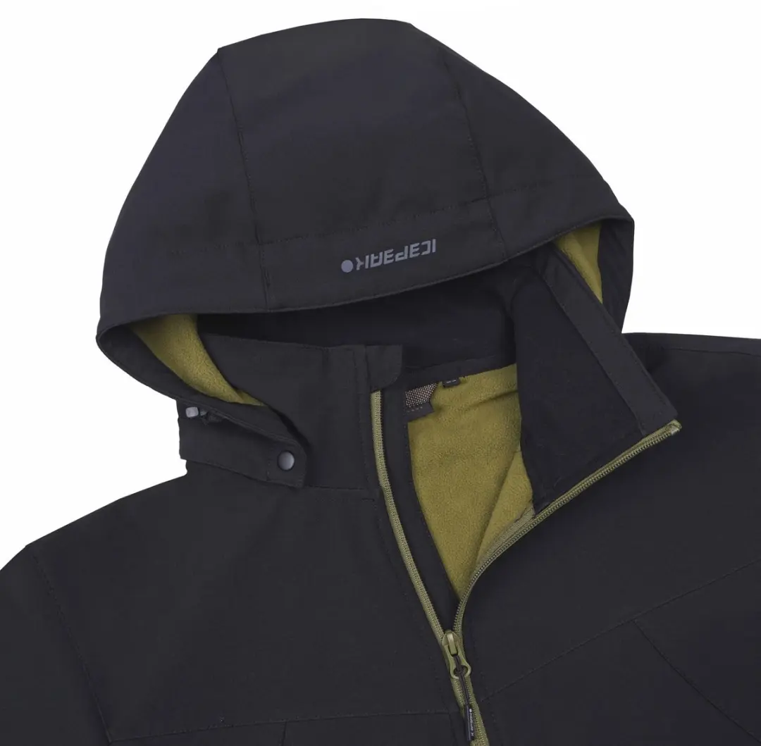 Icepeak Brimfield Fleece Softshell Wandeljack - Zwart - afbeelding 4 van 6