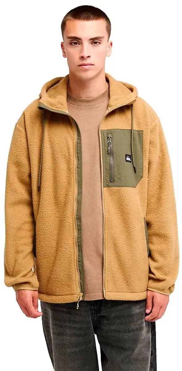 Quiksilver Clean Cost Fleece Bruin M Man