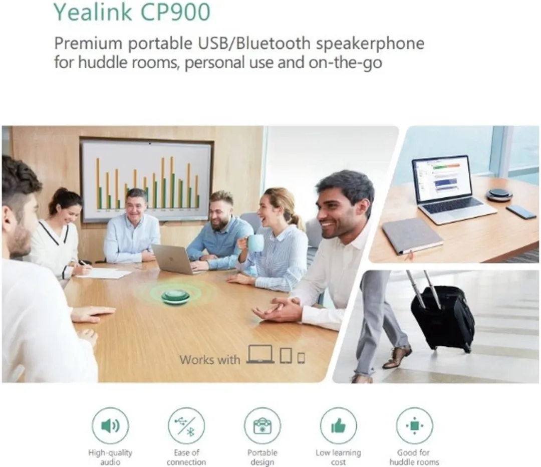 Bluetooth Speakers Yealink CP900 CP900-TEAMS Black