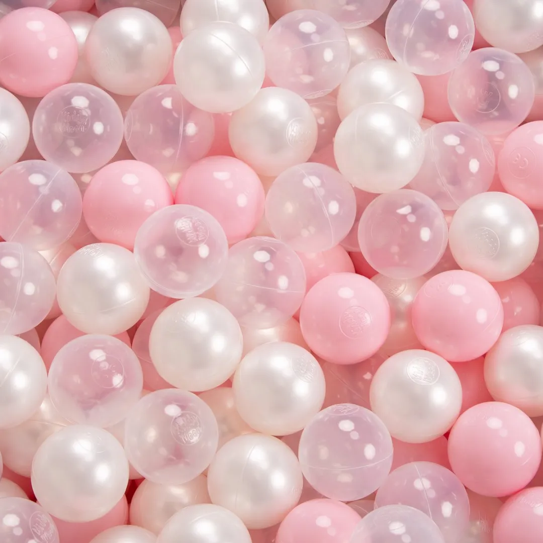 KiddyMoon Ballenbad 413687 - 600 Ballen 120x30cm - Poederroze