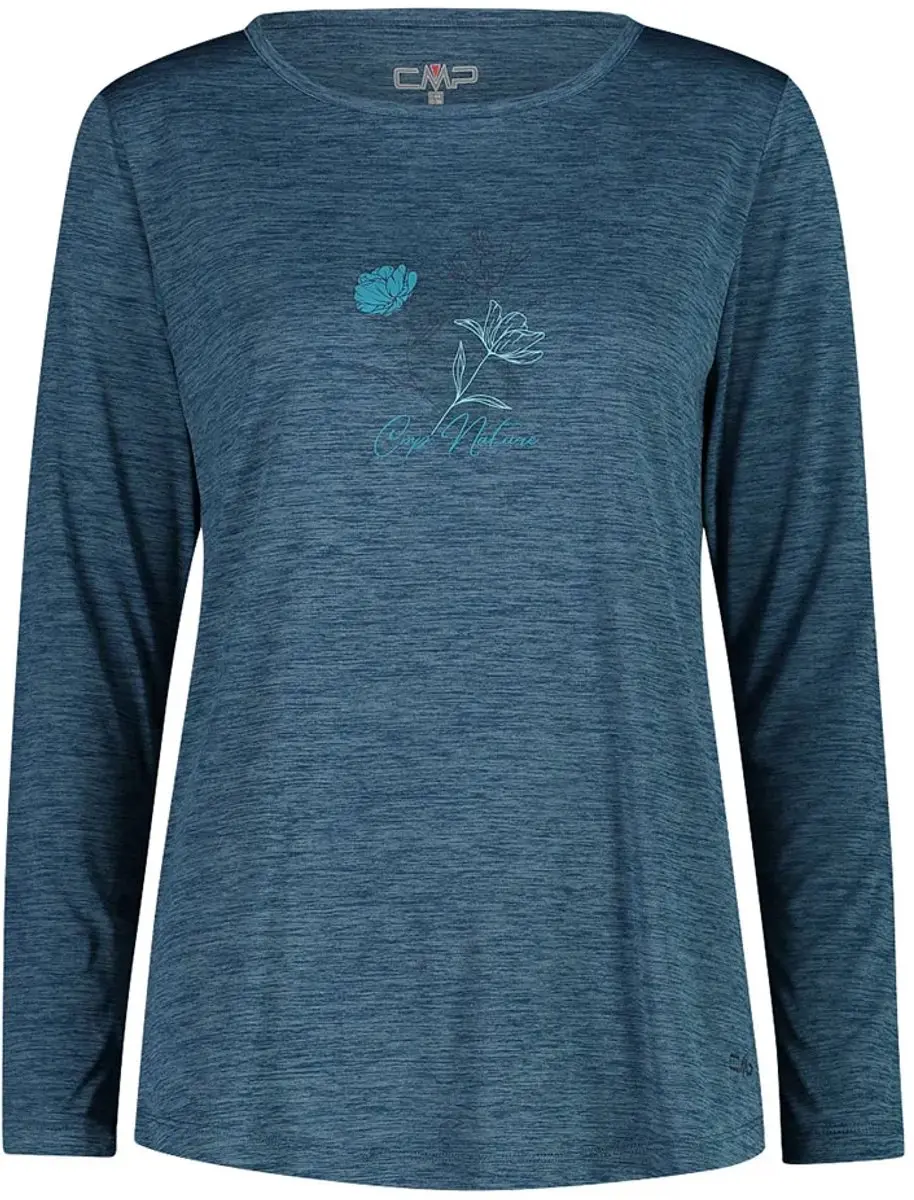 Cmp 33n5596 T-shirt Met Lange Mouwen Blauw S Vrouw