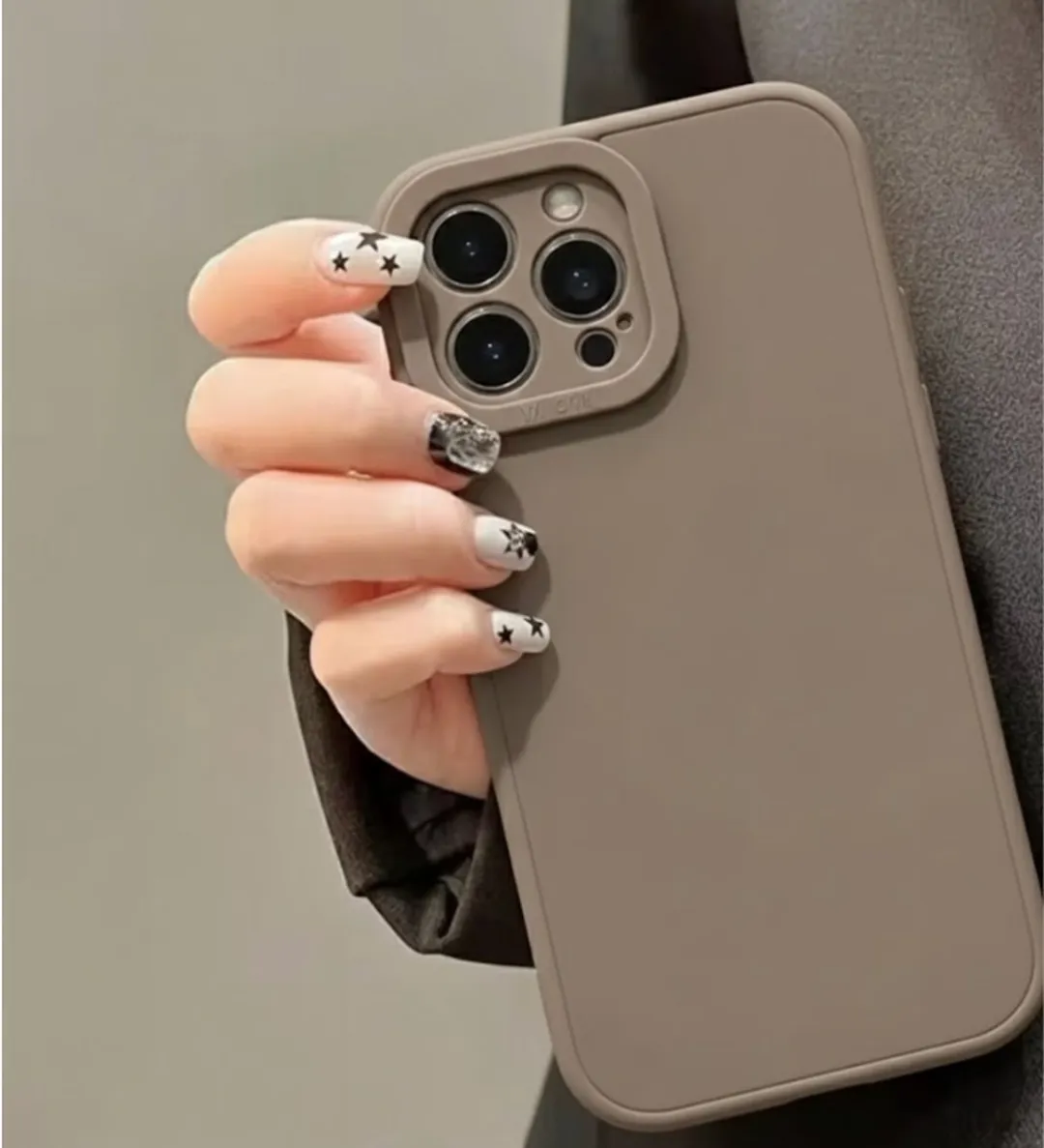 NUVEX iPhone 12 Pro Max Hoesje - 3 Stuks - Zwart/Beige/Bruin