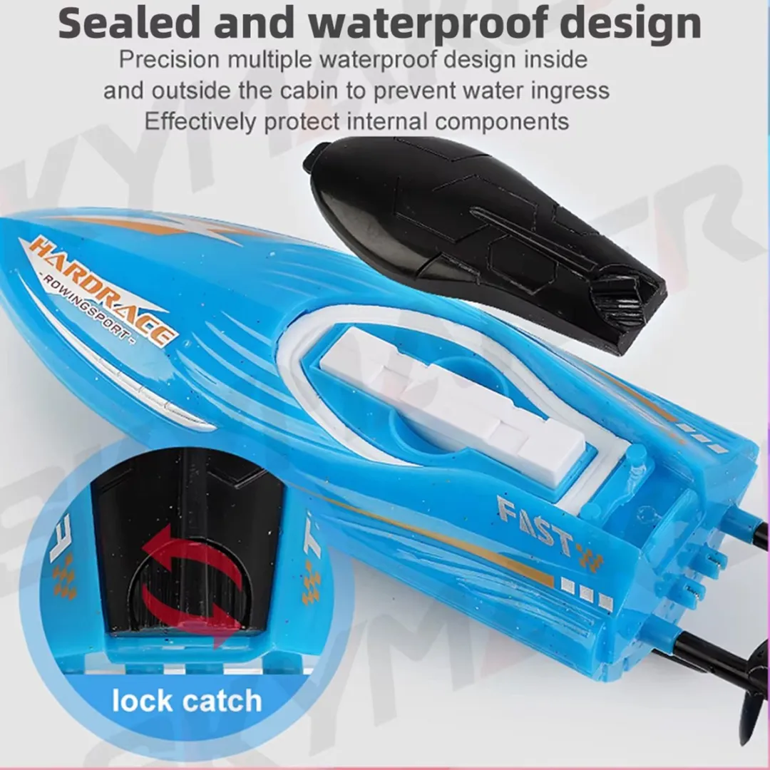 RedParrot Afstandsbestuurbare Mini Speedboot - Blauw