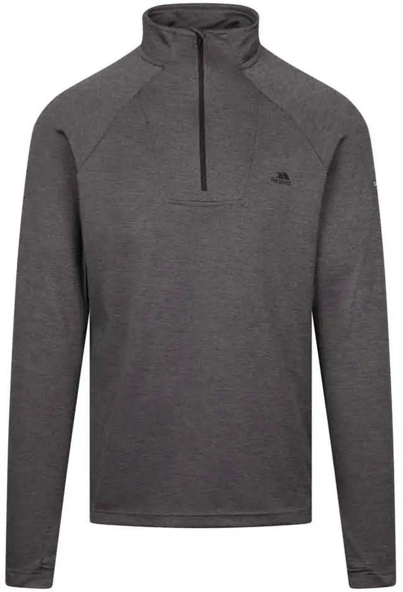 Trespass Valin Sweatshirt Met Halve Rits Grijs XL Man