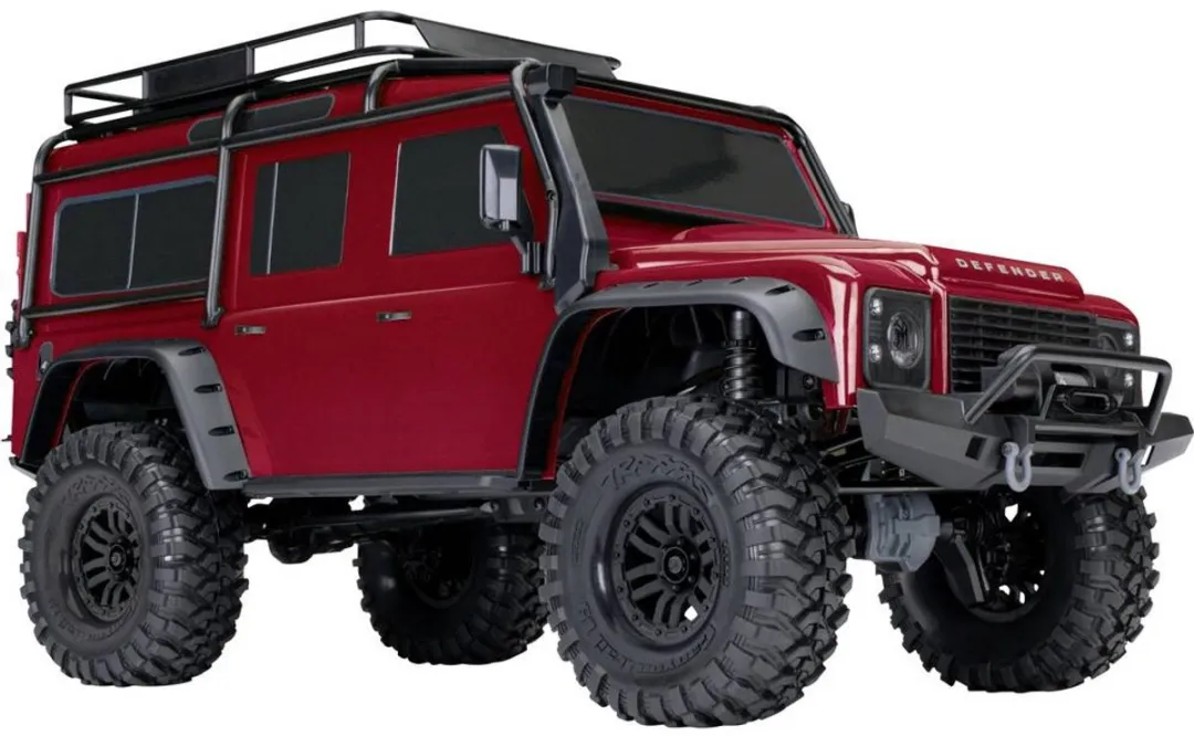 Traxxas TRX-4 Land Rover Defender 1:10 Brushed RC Auto - Zilver