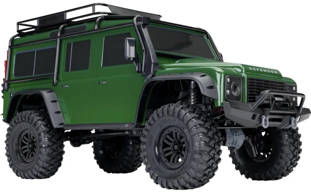Traxxas TRX-4 Land Rover Defender 1:10 Brushed RC Auto - Zilver