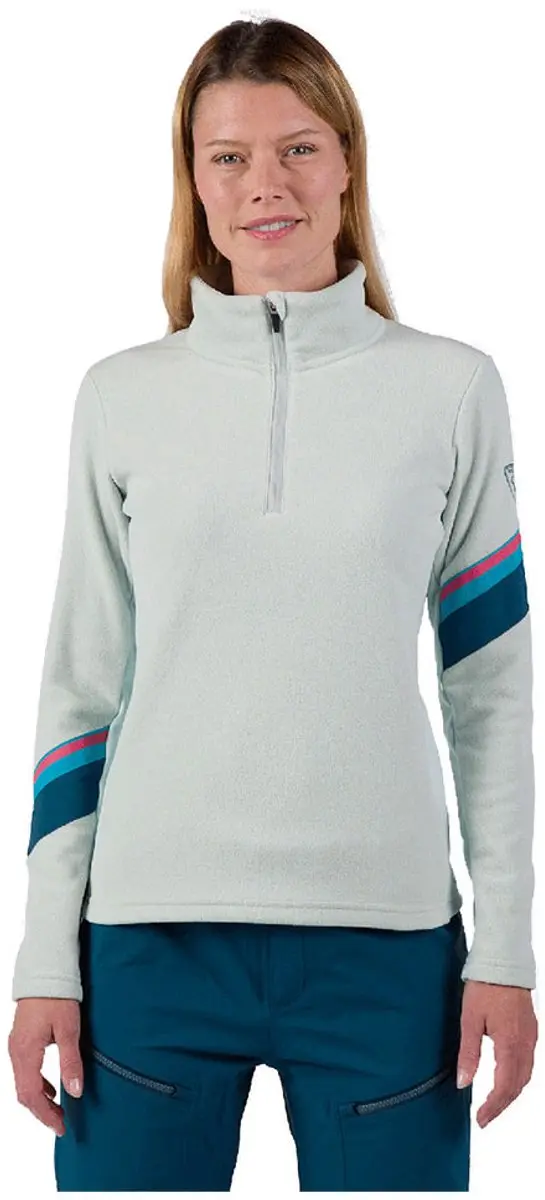 Rossignol Strawpile Fleece Met Halve Rits Grijs XS Vrouw