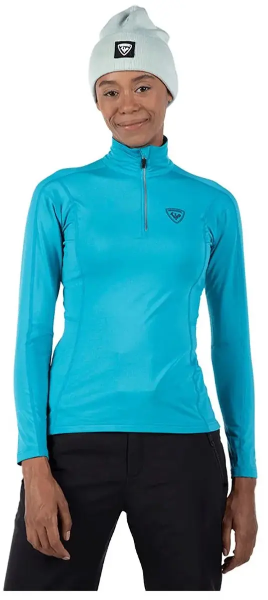 Rossignol Classique Fleece Met Halve Rits Blauw M Vrouw