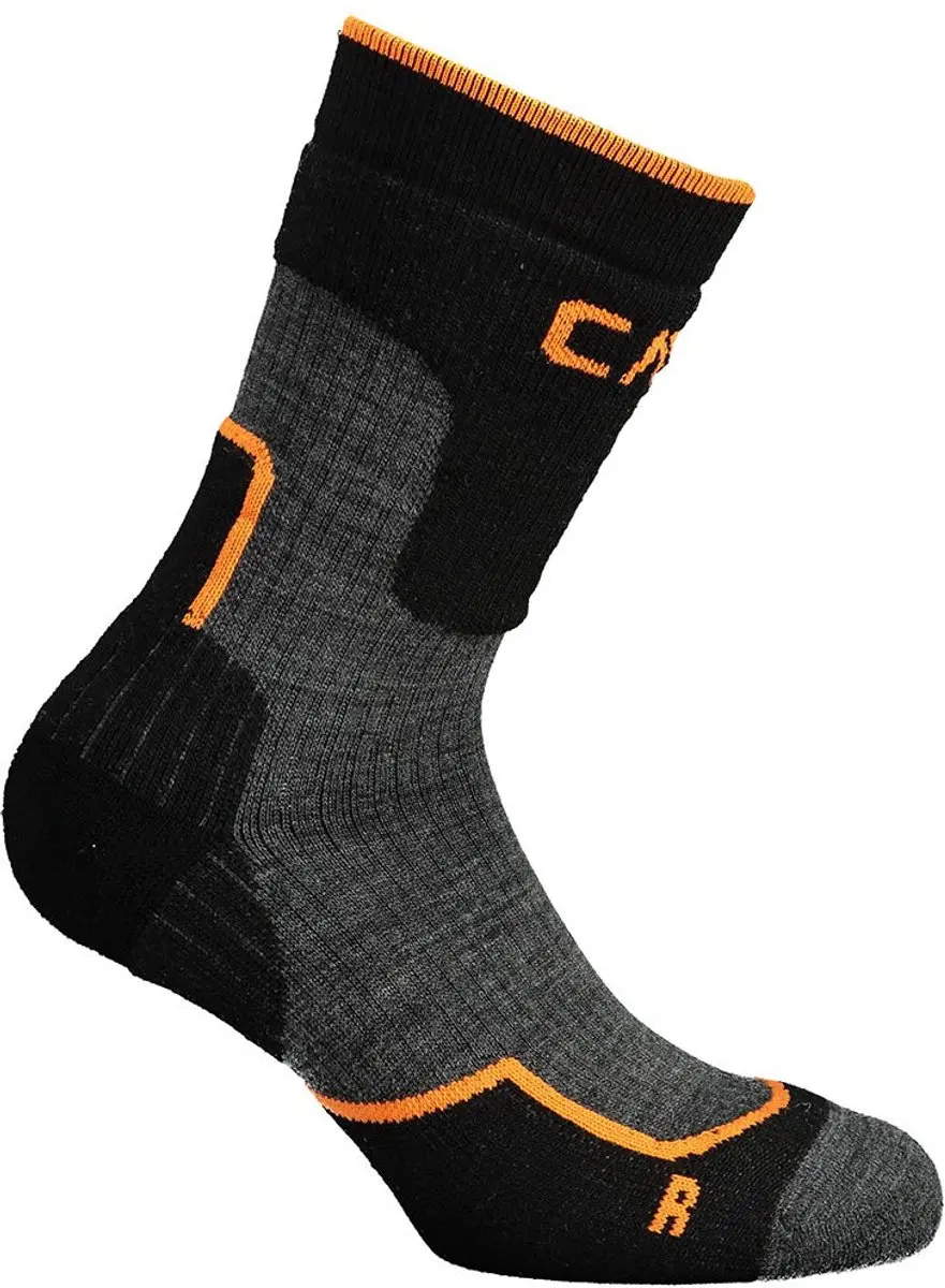Cmp Trekking Wool Mid 3i49174 Sokken Zwart,Grijs EU 28-30 Kinderen