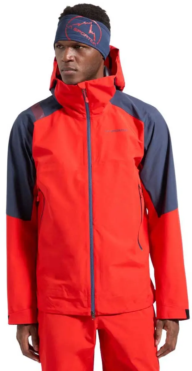 La Sportiva Crest Evo Softshelljack Rood,Oranje S Man
