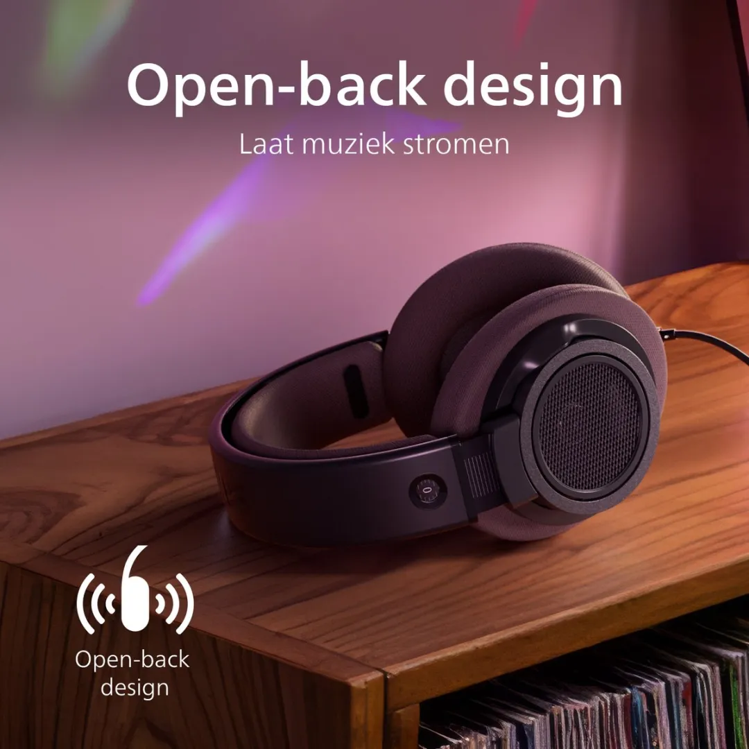 Philips Century Range The Freddie SHP9500CY/00 Hoofdtelefoon - 50mm Neodymium - Bruin/Zwart