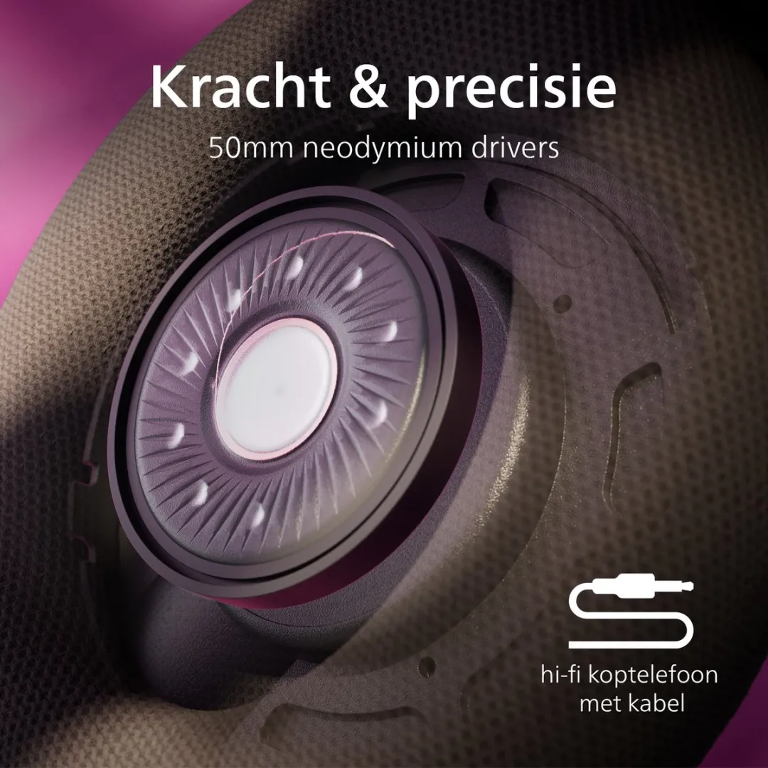Philips Century Range The Freddie SHP9500CY/00 Hoofdtelefoon - 50mm Neodymium - Bruin/Zwart