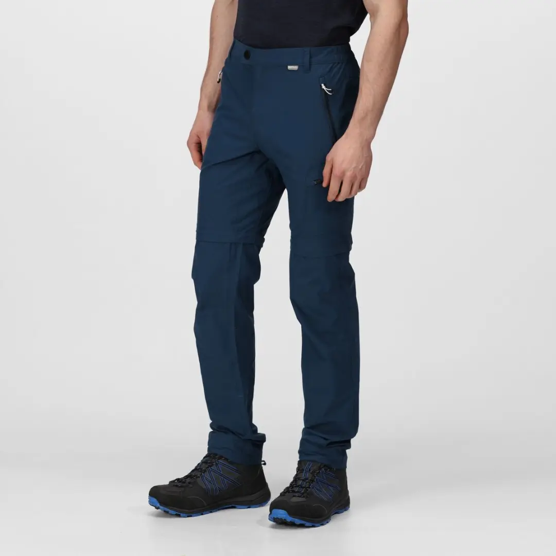 Regatta Heren Highton Zip Off Outdoorbroek Moonlight Denim Maat 54 38/32