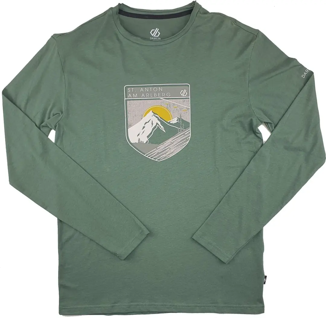 Dare2B Heren Upgrade II Long Sleeve Duck Green Maat M