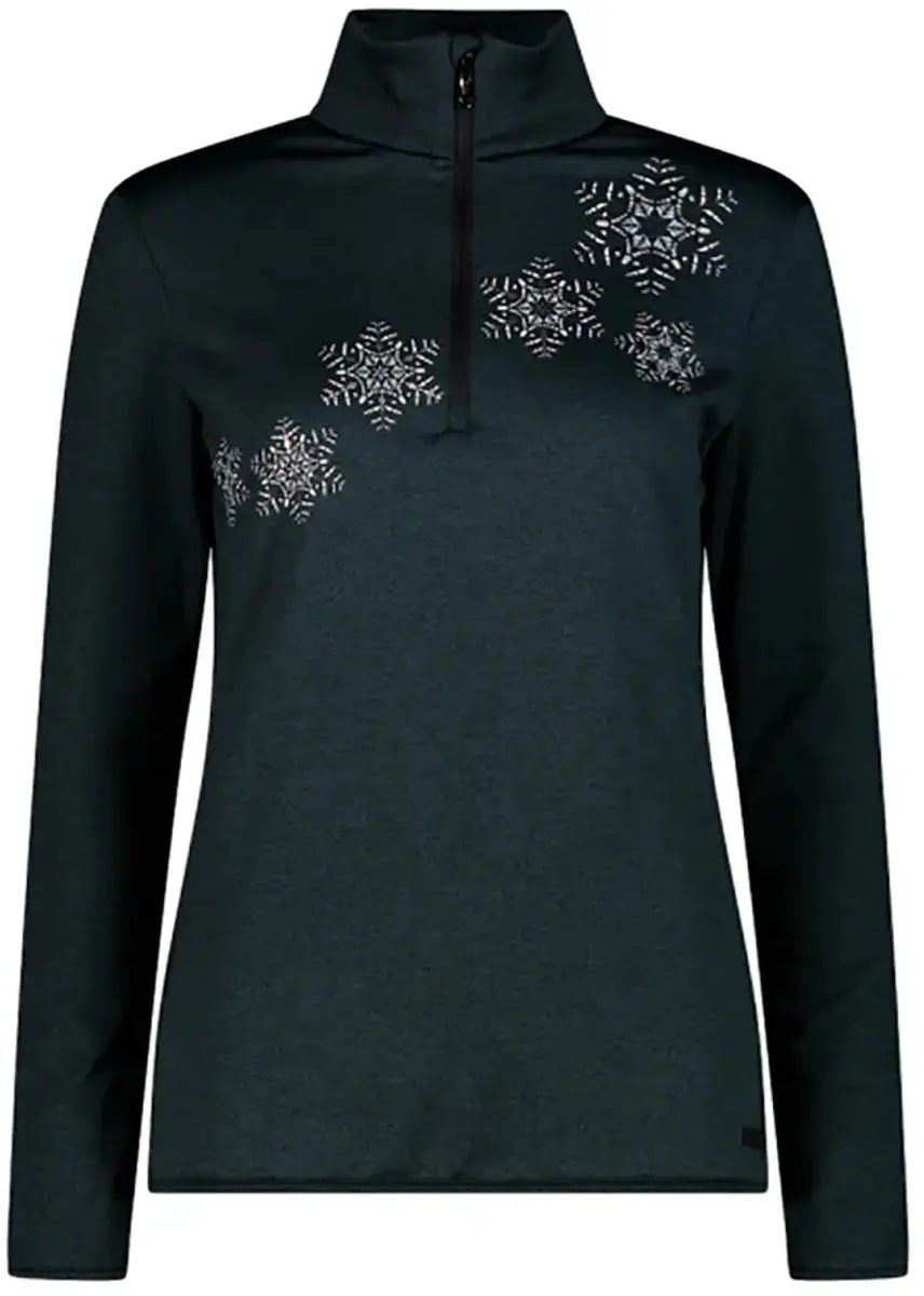 Cmp 35l0426 Sweatshirt Met Halve Rits Zwart M Vrouw