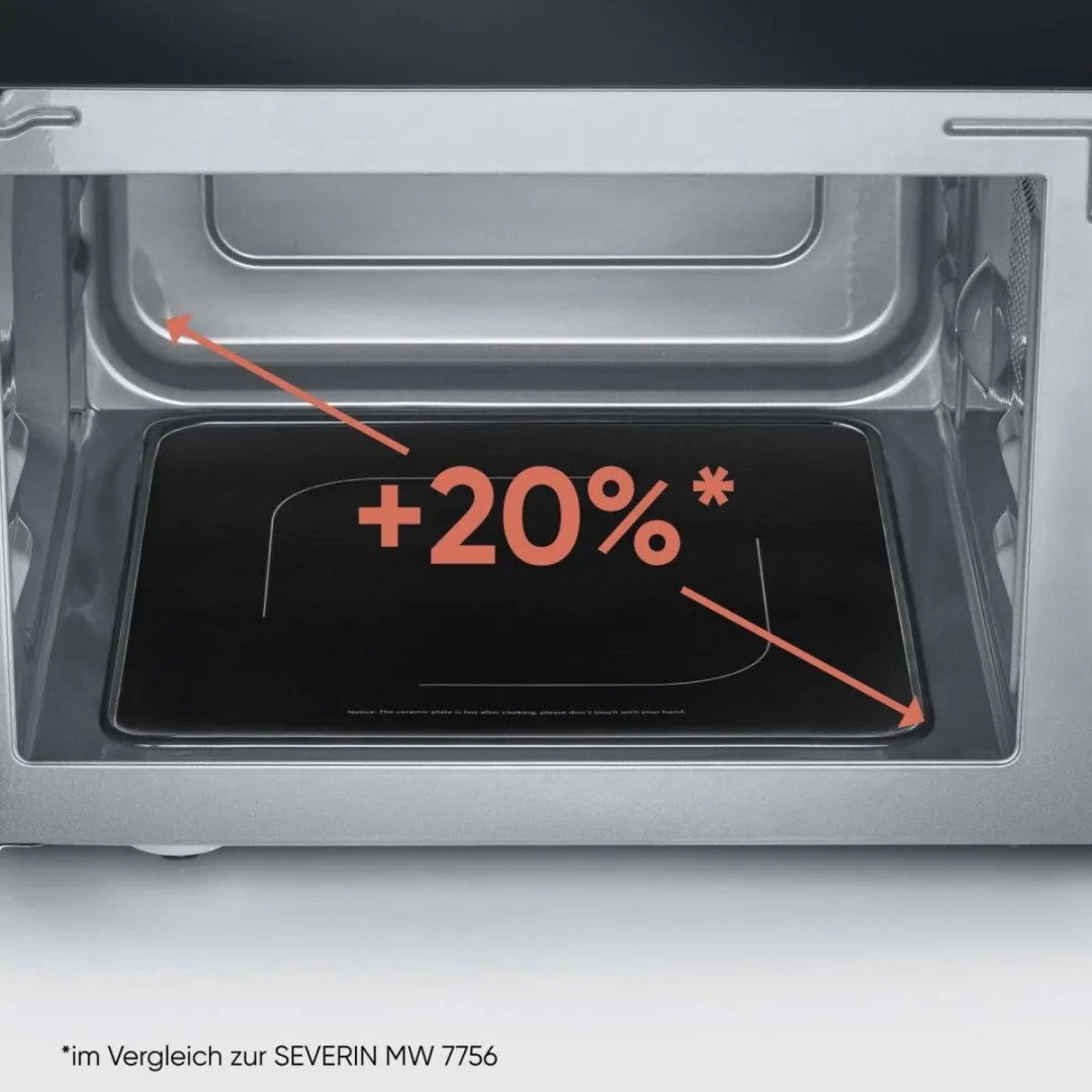 Severin MW 7763 Magnetron met Grill 900W - 25L - Zwart