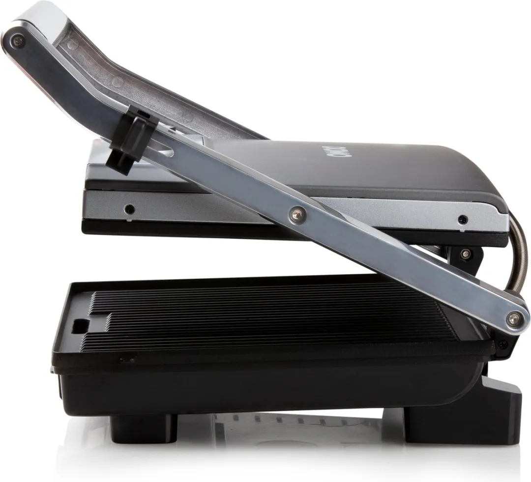 Domo DO9225G Panini Grill 2000W - 2 Platen - Zilvergrijs