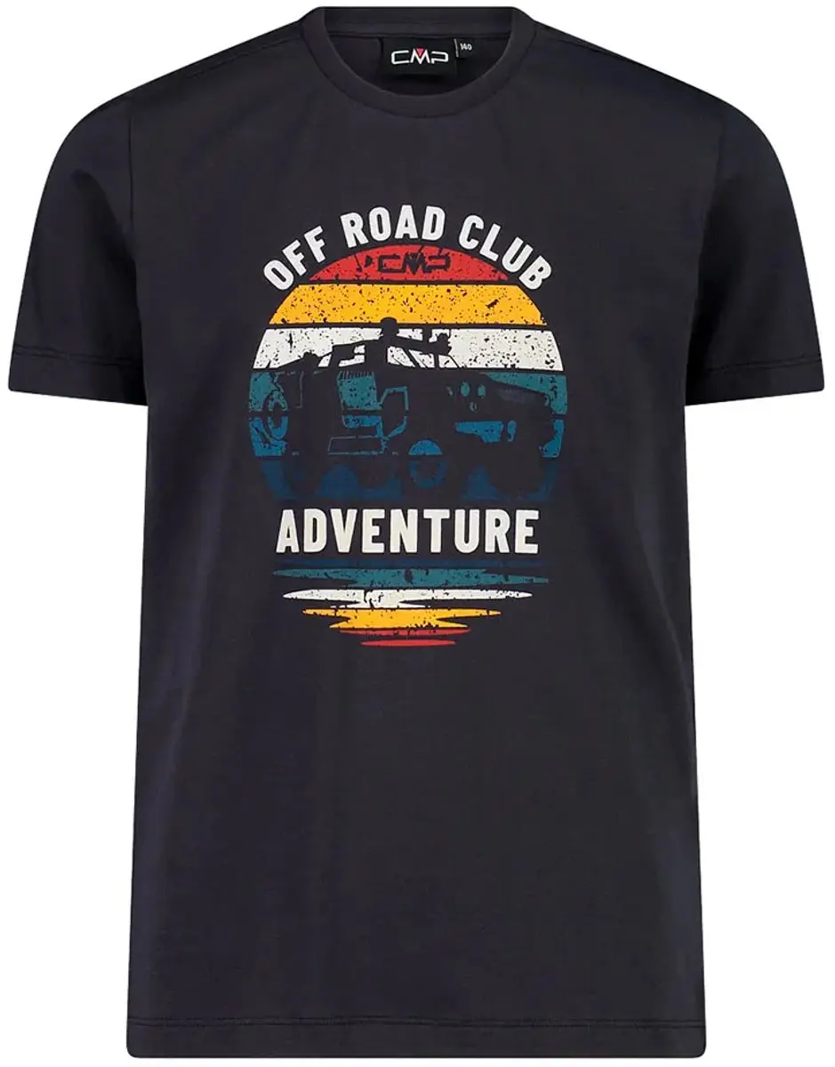 Cmp 34f7054 T-shirt Met Korte Mouwen Zwart 16 Years Jongen