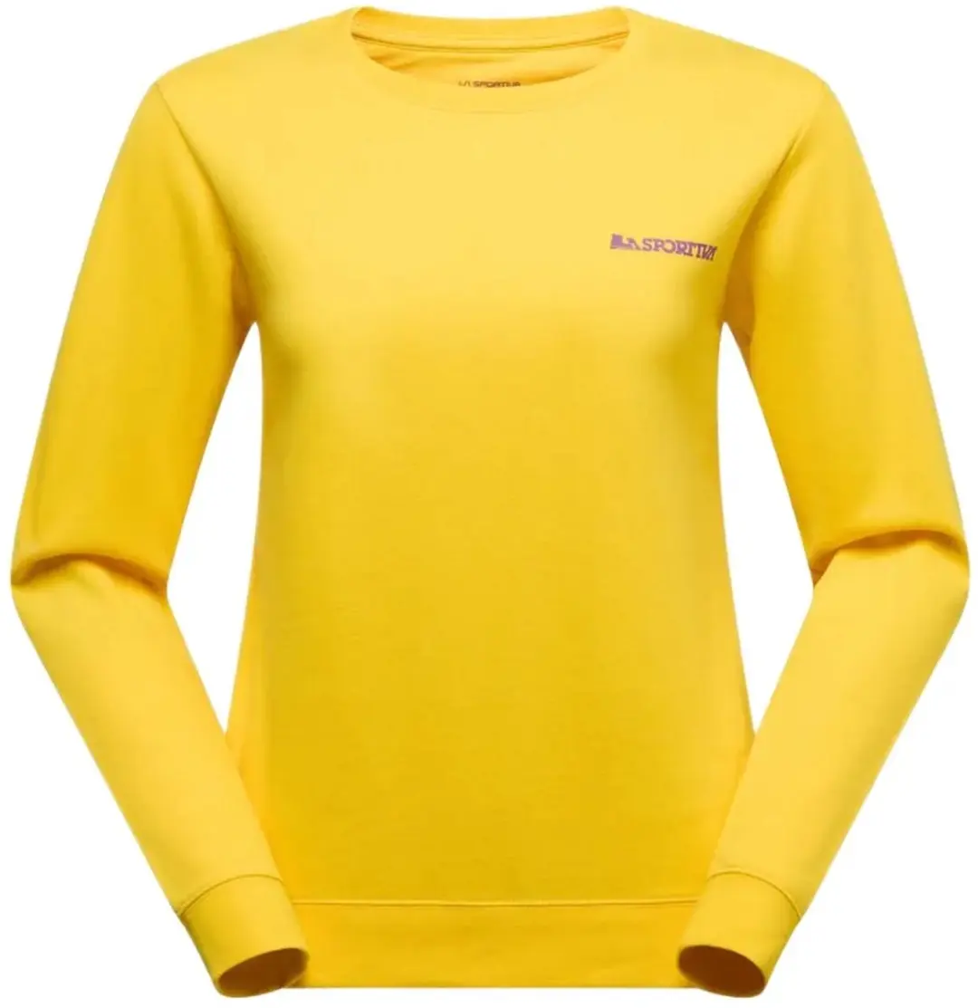 La Sportiva Climbing On The Moon Sweatshirt Geel M Vrouw