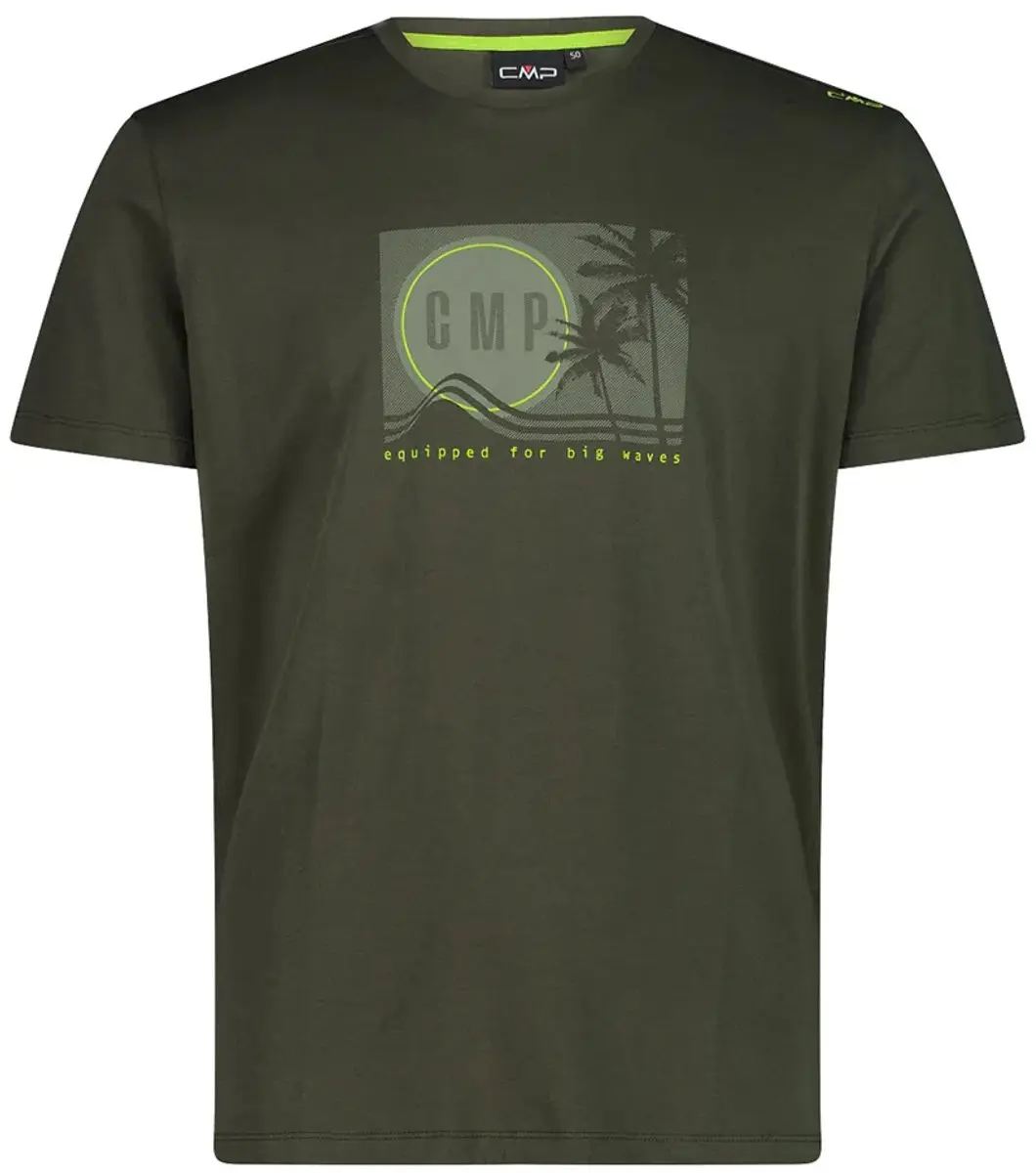 Cmp T-shirt 30t9367 T-shirt Met Korte Mouwen Groen,Grijs XL Man