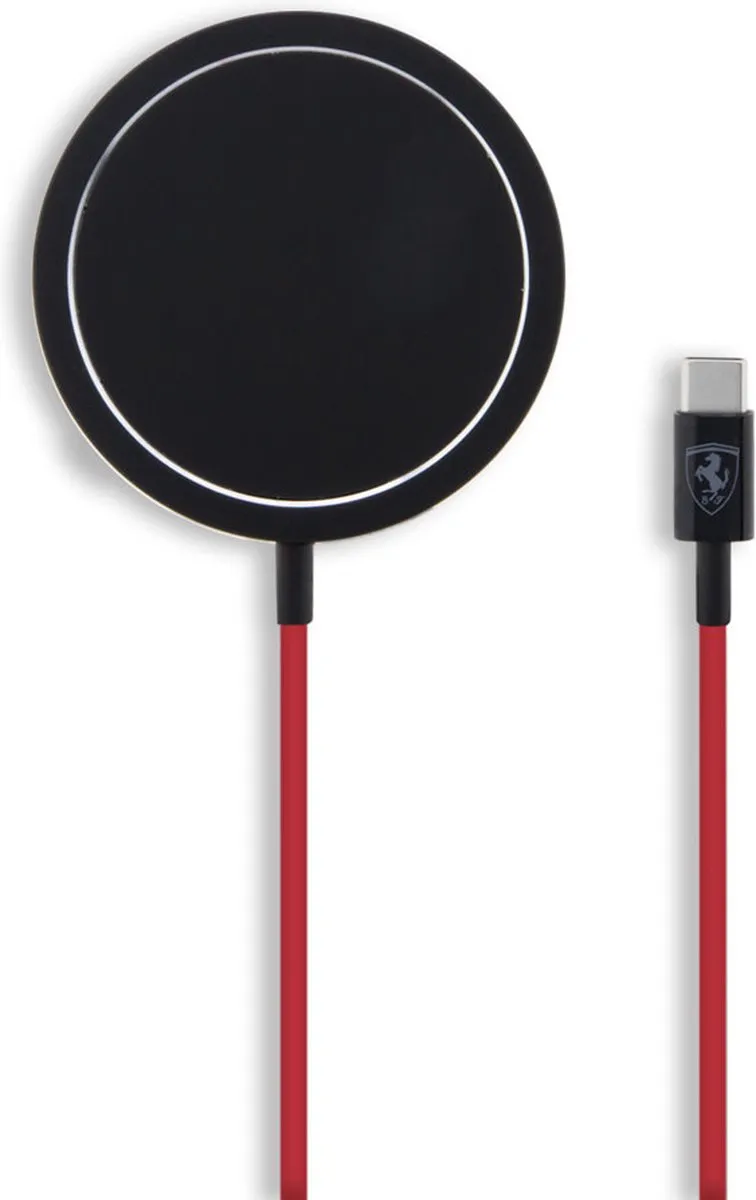 Ferrari MagSafe Inductieve Oplader 15W - Zwart