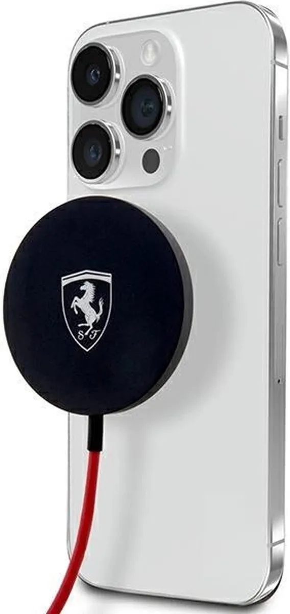 Ferrari MagSafe Inductieve Oplader 15W - Zwart