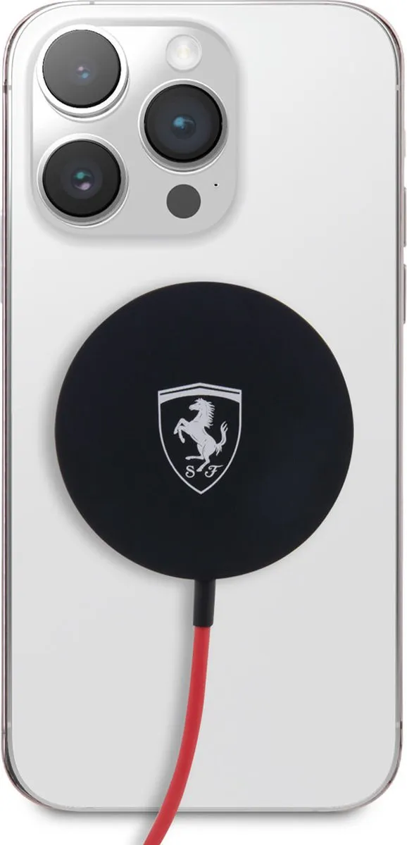 Ferrari MagSafe Inductieve Oplader 15W - Zwart